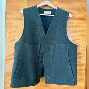 Filson Mackinaw Wool Cruiser Vest, Green - 46